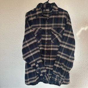 Canyon guide outfitters button front shirt XL men plaid flannel